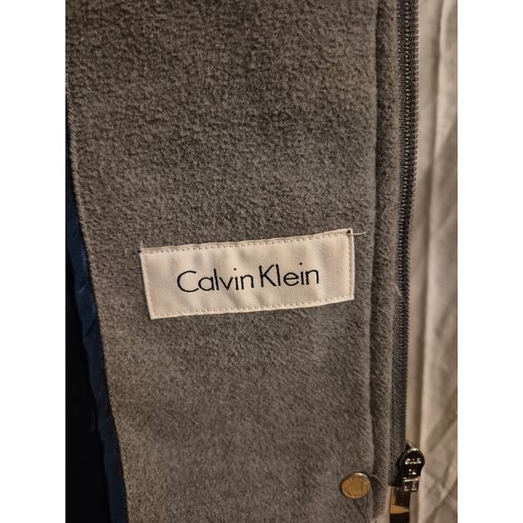 CALVIN KLEIN Toggle Coat with Removable Faux Fur Hood Size M /L. - Picture 9 of 12